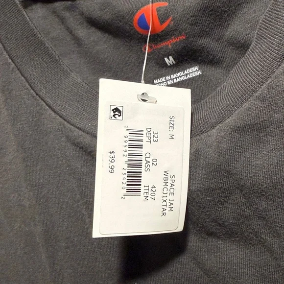 Champion Black Tee with Red & Blue Logo - Picture 5 of 8